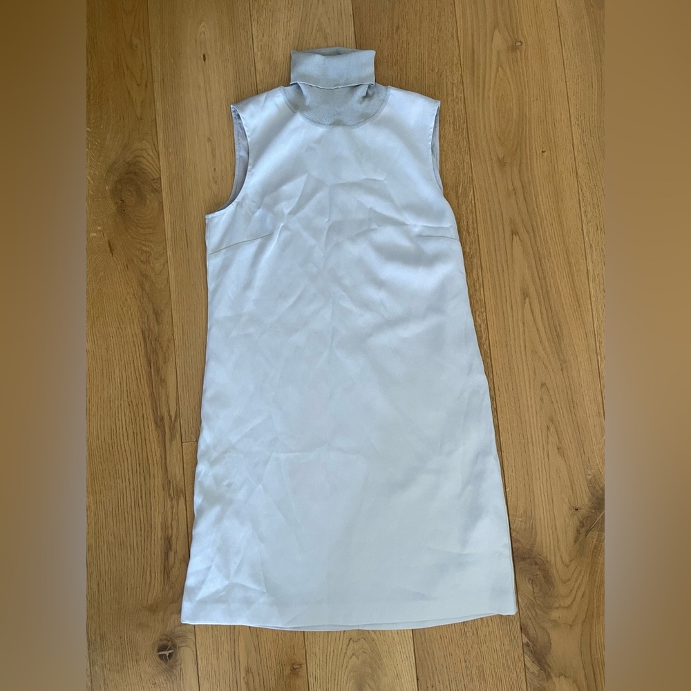 Club Monaco Grey Sleeveless Turtleneck Mini Dress